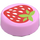 LEGO Bright Pink Tile 1 x 1 Round with Strawberry (15826 / 98138)