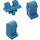 LEGO Dark Azure Minifigure Hips and Legs (73200 / 88584)