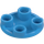 LEGO Dark Azure Plate 2 x 2 Round with Rounded Bottom (2654 / 28558)