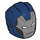 LEGO Dark Blue Helmet with Smooth Front with Iron Man Tazer Mask (28631 / 69168)