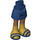 LEGO Dark Blue Hip with Basic Curved Skirt with Gold Boots and Dark Blue Stripes with Thick Hinge (35634)