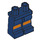 LEGO Dark Blue Legs with Overalls with Orange Stripes (3815 / 36976)