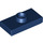 LEGO Dark Blue Plate 1 x 2 with 1 Stud (with Groove and Bottom Stud Holder) (15573 / 78823)