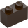 LEGO Dark Brown Brick 1 x 2 with Bottom Tube (3004 / 93792)