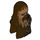 LEGO Dark Brown Chewbacca Head with Face Fur (16781)