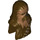 LEGO Dark Brown Chewbacca Head with Face Fur (16781)