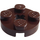 LEGO Dark Brown Plate 2 x 2 Round with Axle Hole (with &#039;+&#039; Axle Hole) (4032)