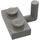 LEGO Dark Gray Plate 1 x 2 with Hook (6mm Horizontal Arm) (4623)