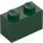 LEGO Dark Green Brick 1 x 2 with Bottom Tube (3004 / 93792)