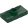 LEGO Dark Green Plate 1 x 2 with 1 Stud (with Groove and Bottom Stud Holder) (15573 / 78823)