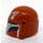 LEGO Dark Orange Helmet with Sides Holes with Mandalorian Warrior Gray and Black (66554 / 87610)