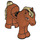 LEGO Dark Orange Horse with Tan Hair and Brown Eyes (77477)