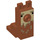 LEGO Dark Orange Llama Head with Dark Tan Decoration (76872)