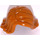 LEGO Dark Orange Mid-Length Hair with Parting and Curled Up at Ends (20877)