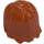 LEGO Dark Orange Mid-Length Tousled Hair with Center Parting (88283)