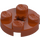 LEGO Dark Orange Plate 2 x 2 Round with Axle Hole (with &#039;+&#039; Axle Hole) (4032)