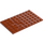 LEGO Dark Orange Plate 6 x 10 (3033)