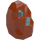 LEGO Dark Orange Rock with Transparent Light Blue Crystal (49656)