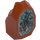 LEGO Dark Orange Rock with Transparent Light Blue Crystal (49656)