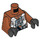 LEGO Dark Orange X-Wing Pilot Minifig Torso with Dark Orange Arms and Black Hands (973 / 76382)