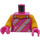 LEGO Dark Pink Candy Rapper Minifig Torso (973 / 76382)