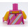 LEGO Dark Pink Candy Rapper Minifig Torso (973 / 76382)