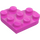 LEGO Dark Pink Plate 3 x 3 Round Heart (39613)