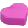 LEGO Dark Pink Tile 1 x 1 Heart (5529 / 39739)