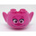 LEGO Dark Pink Troll Head with Poppy Face with Smile (66201)