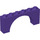 LEGO Dark Purple Arch 1 x 6 x 2 Thin Top without Reinforced Underside (12939)