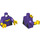 LEGO Dark Purple Batgirl - Smiling Minifig Torso (973 / 76382)