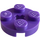 LEGO Dark Purple Plate 2 x 2 Round with Axle Hole (with &#039;+&#039; Axle Hole) (4032)