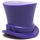 LEGO Dark Purple Top Hat with Upturned Brim (27149)