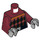 LEGO Dark Red Pillager Minifig Torso (973 / 76382)