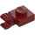 LEGO Dark Red Plate 1 x 1 with Horizontal Clip (Thick Open &#039;O&#039; Clip) (52738 / 61252)