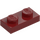 LEGO Dark Red Plate 1 x 2 (3023 / 28653)