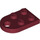 LEGO Dark Red Plate 2 x 3 with Rounded End and Pin Hole (3176)