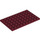 LEGO Dark Red Plate 6 x 10 (3033)