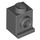 LEGO Dark Stone Gray Brick 1 x 1 with Headlight and No Slot (4070 / 30069)