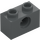 LEGO Dark Stone Gray Brick 1 x 2 with Hole (3700)