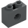 LEGO Dark Stone Gray Brick 1 x 2 x 1.3 with Rotation Joint Socket (80431)