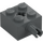 LEGO Dark Stone Gray Brick 2 x 2 with Pin and Axlehole (6232 / 42929)