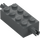 LEGO Dark Stone Gray Brick 2 x 4 with Pins (6249 / 65155)