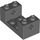 LEGO Dark Stone Gray Brick 2 x 4 x 1.3 with Axle Bricks (67446)