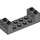 LEGO Dark Stone Gray Brick 2 x 6 x 1.3 with Axle Bricks with Reinforced Ends (65635)