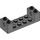 LEGO Dark Stone Gray Brick 2 x 6 x 1.3 with Axle Bricks without Reinforced Ends (3668)