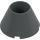 LEGO Dark Stone Gray Cone 4 x 4 x 2 Hollow (4742)