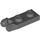 LEGO Dark Stone Gray Hinge Plate 1 x 2 with Locking Fingers with Groove (44302)