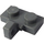 LEGO Dark Stone Gray Hinge Plate 1 x 2 with Vertical Locking Stub without Bottom Groove (44567)
