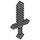 LEGO Dark Stone Gray Minecraft Sword (18787)